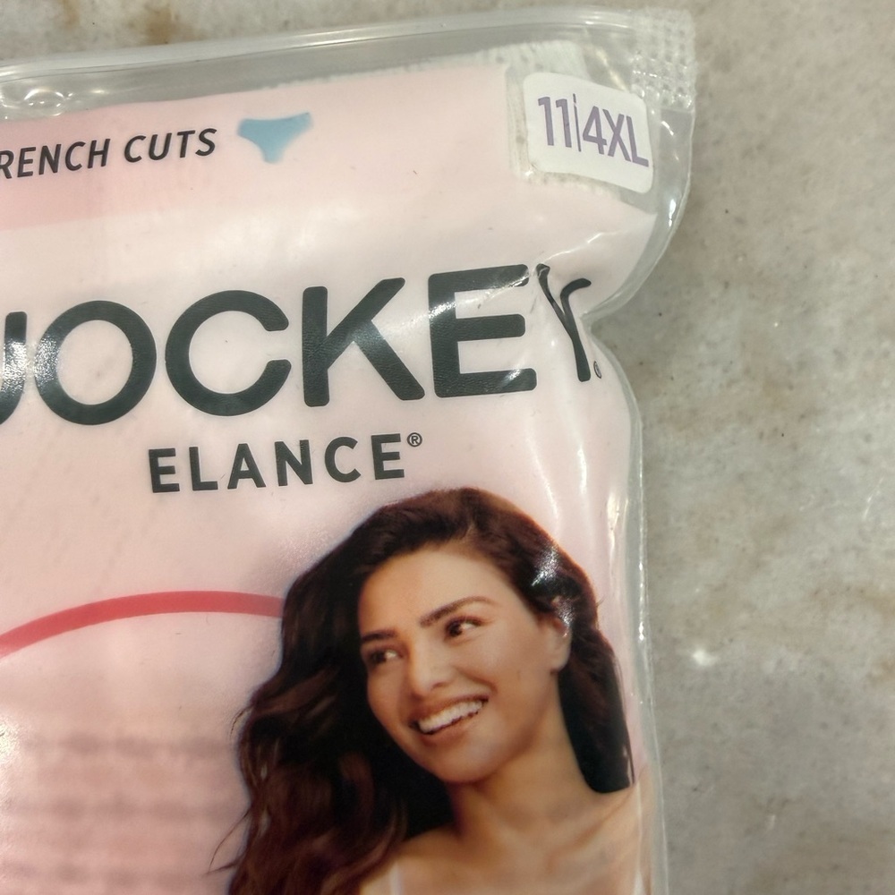 Jockey Elance Breathe Comfort French Cut Panties - White and Cream - Picture 2 of 3